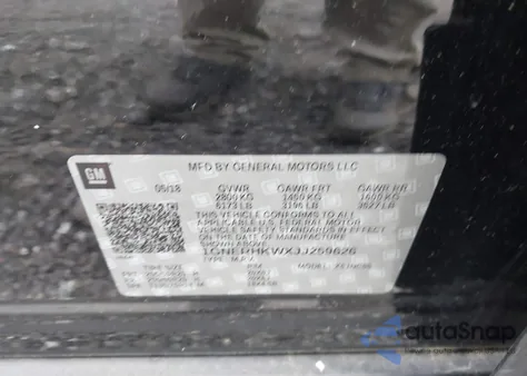 2018 Chevrolet Traverse 3Lt from USA, damaged, VIN 1GNERHKWXJJ259626